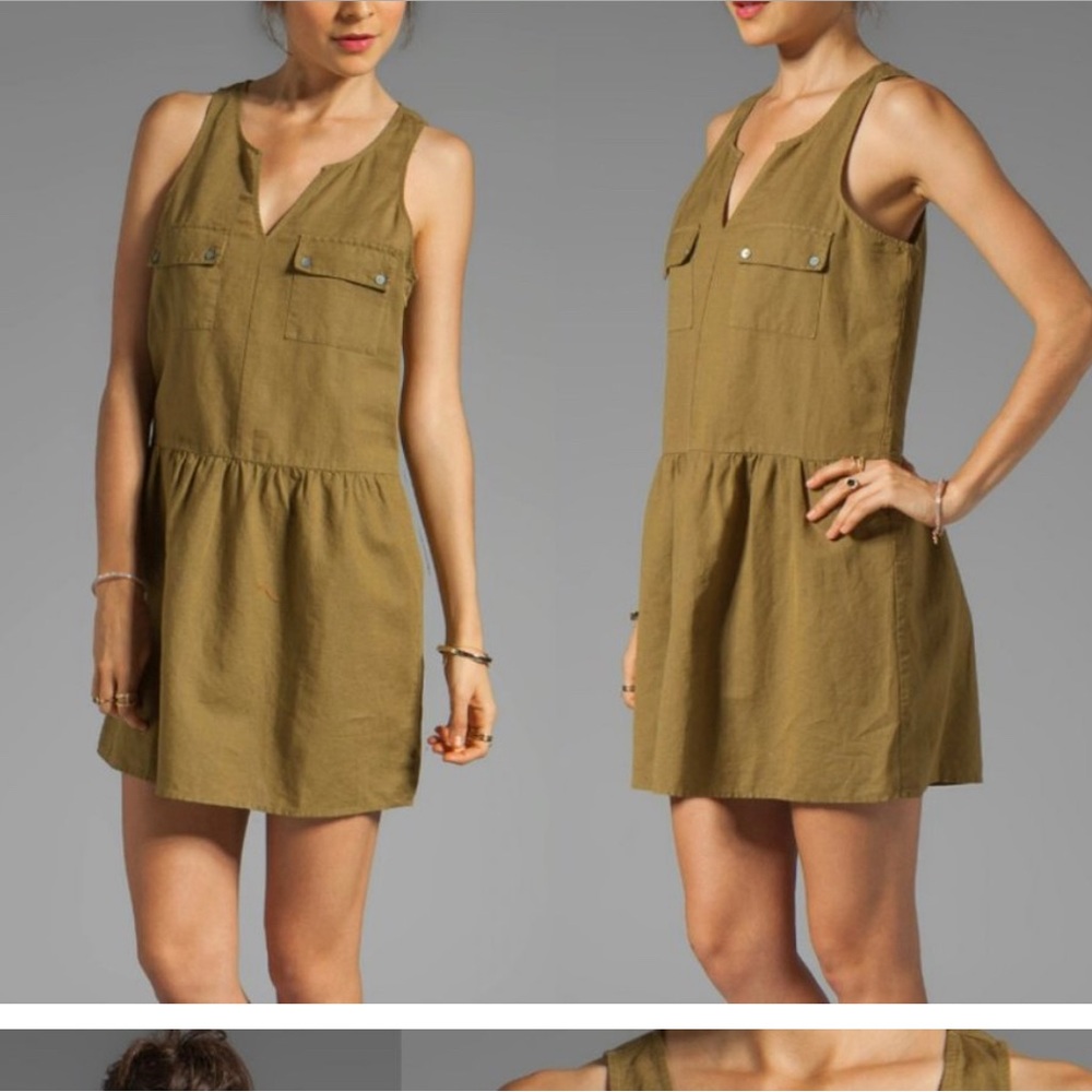 C&C forest green cover up/dress